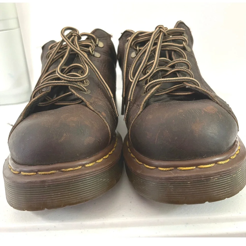 Dr. Martens 8312 Made in England Vintage Brown Leather Oxford Shoes Mens 9‎